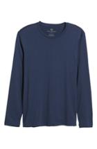 Men's Mack Weldon Long Sleeve Pima Cotton Crewneck T-shirt - Blue