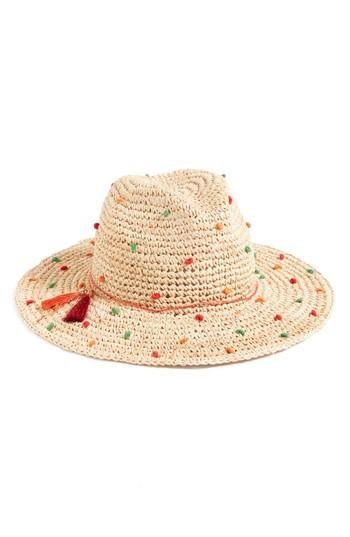 Women's Brooklyn Hat Co Dubrovnik Speckle Raffia Safari Hat -
