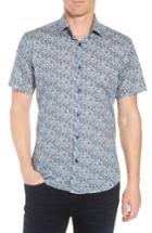 Men's Jared Lang Speckle Print Sport Shirt - Blue