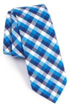 Men's 1901 Scott Check Cotton Skinny Tie