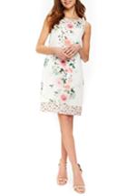 Women's Wallis Peony Print Sheath Dress Us / 10 Uk - Ivory