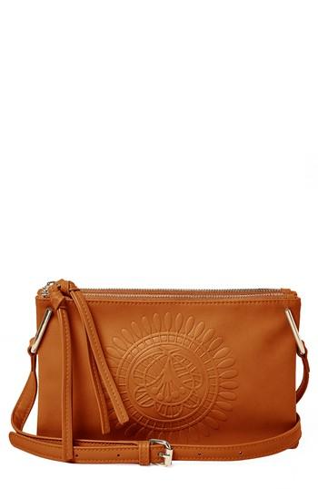 Urban Originals Flower Vegan Leather Crossbody Bag - Brown