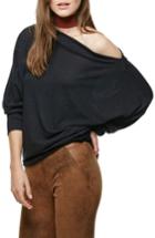 Women's Free People Valencia Off The Shoulder Pullover - Black