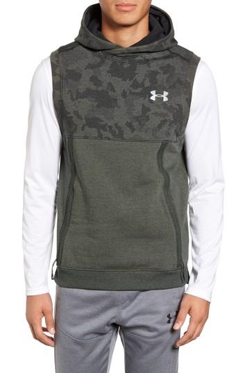 Men's Under Armour Threadborne Hooded Vest, Size - Green