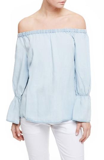 Women's Sanctuary Off The Shoulder Blouse - Blue