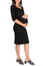 Women's Nom Maternity Snap Maternity/nursing Dress - Black