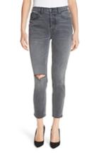 Women's Grlfrnd Karolina Ripped Skinny Jeans - Grey