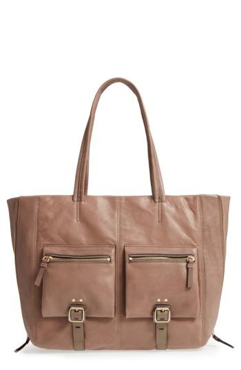 Vince Camuto Delos Leather Tote - Grey