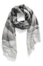Women's Nordstrom Prismatic Color Play Cashmere & Silk Scarf, Size - Grey