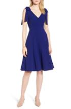 Women's 1901 Tie Shoulder Fit & Flare Dress - Blue