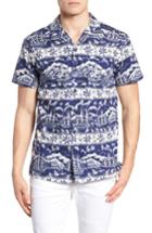 Men's Kahala Safe Harbor Slim Fit Camp Shirt - Blue