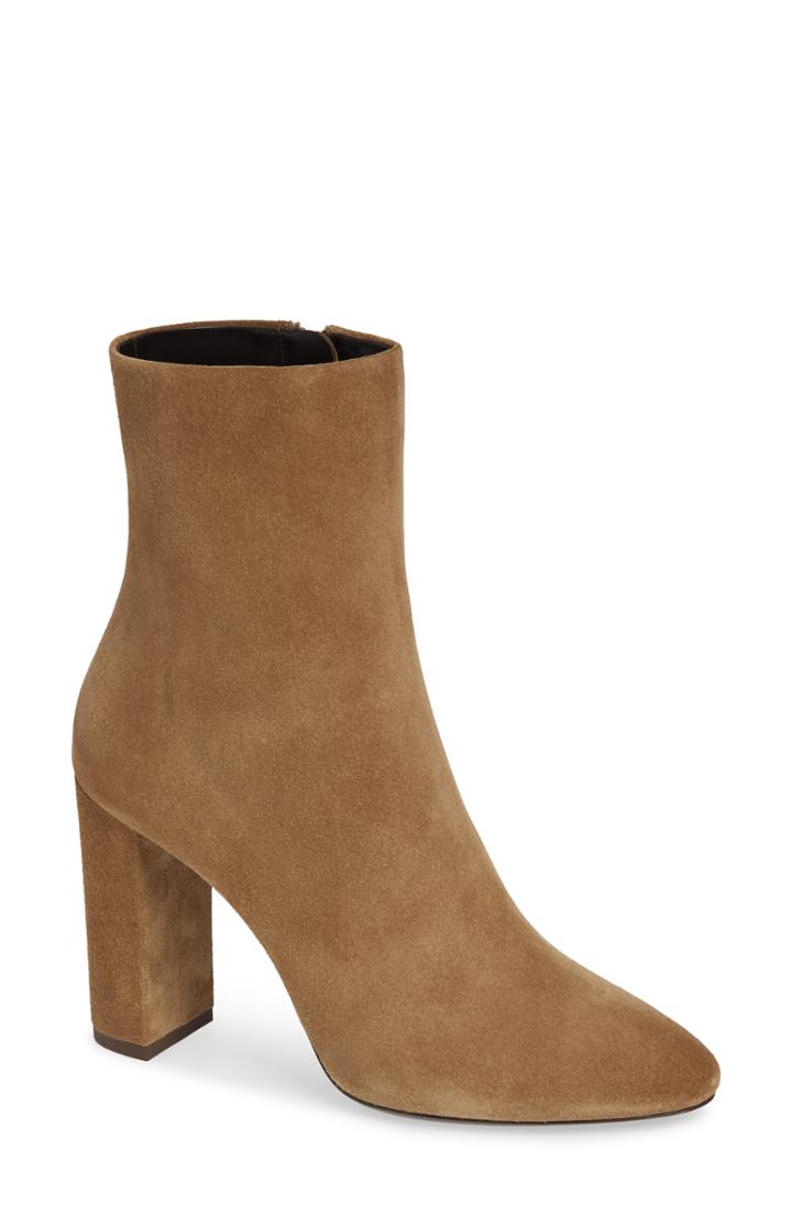 Women's Saint Laurent Lou Almond Toe Boot .5us / 38.5eu - Beige