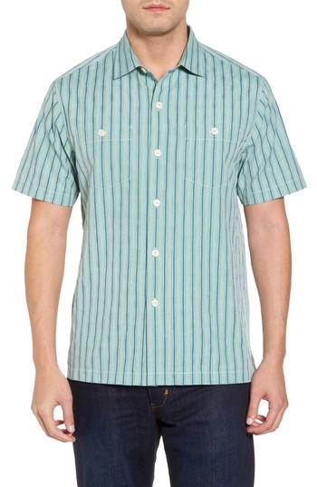 Men's Tommy Bahama Florida Geometric Line Silk Blend Camp Shirt