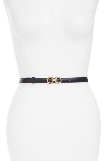 Women's Salvatore Ferragamo Ceylon Leather Belt - Mirto