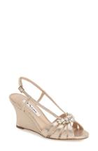 Women's Nina 'voleta' Wedge Sandal M - Beige