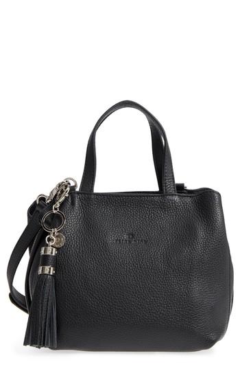 Celine Dion Mini Mezzo Leather Satchel - Black