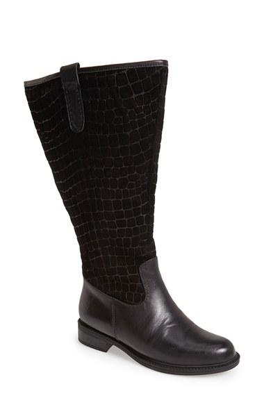 Women's David Tate 'best' Calfskin Leather & Suede Boot