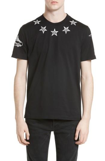 Men's Givenchy Tattoo Print Cuban Fit T-shirt - Black