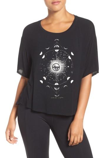 Women's Spiritual Gangster Moon Phases Vinyasa Tee - Black