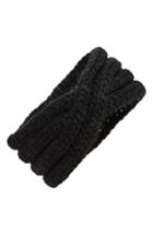 Ugg Chunky Cable Knit Head Wrap, Size - Black