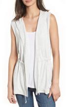 Women's Cupcakes And Cashmere Able Hooded Vest - Grey