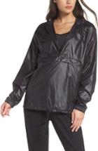Women's Zella Jacky Packable Half Zip Hooded Rain Jacket
