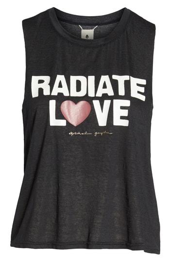 Women's Spiritual Gangster Radiate Love Crop Tank Top