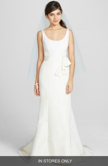 Women's Amsale 'cate' Faille De Soie Fit & Flare Dress