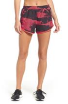 Women's Under Armour Fly-by Print Shorts - Red