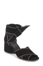 Women's Mercedes Castillo Asuki Knotted Strap Sandal .5 M - Black