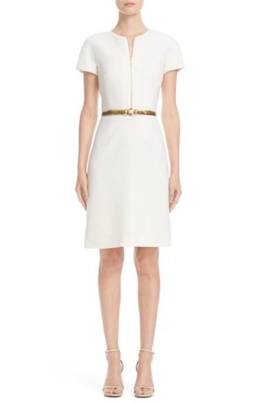 Women's Michael Kors Stretch Wool Crepe Dress