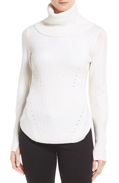 Women's Kobi Halperin Jami Merino Wool Turtleneck Sweater - Ivory