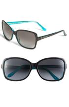 Women's Kate Spade New York 58mm Two-tone Sunglasses - Black Turquoise