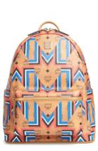 Men's Mcm Stark Gunta Visetos Print Faux Leather Backpack - Brown