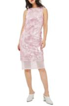 Women's Topshop Sequin Airtex Midi Dress Us (fits Like 0) - Pink