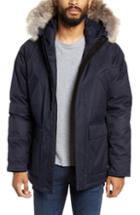 Men's Nobis Heritage Down Parka With Genuine Coyote Fur Trim, Size - Blue