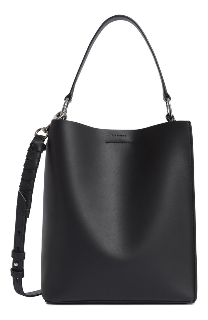 Allsaints Small Voltaire North/south Leather Tote -