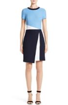Women's St. John Collection Nouveau Boucle Colorblock Dress