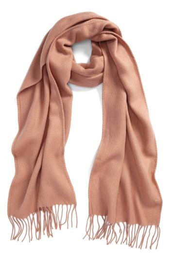 Women's Topshop Super Soft Fringe Scarf, Size - Beige