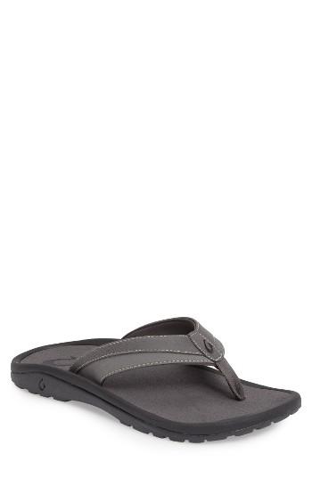 Men's Olukai 'ohana Koa' Flip Flop M - Grey