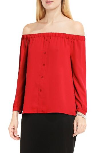 Women's Vince Camuto Off The Shoulder Blouse - Red