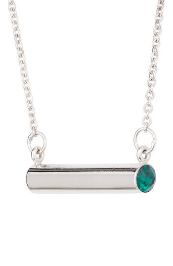 Women's Stella Valle May Crystal Bar Pendant Necklace
