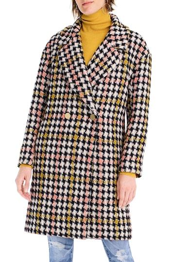 Women's J.crew Collection Oversize Lurex Tweed Coat - Pink