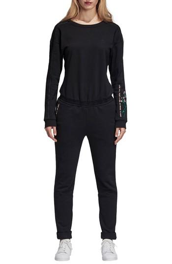 Women's Adidas Originals Knit Jumpsuit - Black