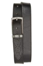 Men's Ted Baker London Boxwood Leather Belt - Black/brown