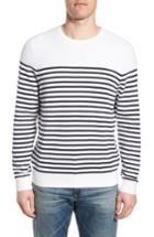 Men's Nordstrom Men's Shop Breton Stripe Sweater - White