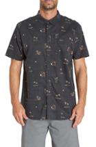 Men's Billabong Sundays Mini Short Sleeve Woven Shirt - Black