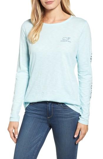 Women's Vineyard Vines Vintage Whale Slubbed Tee - Blue
