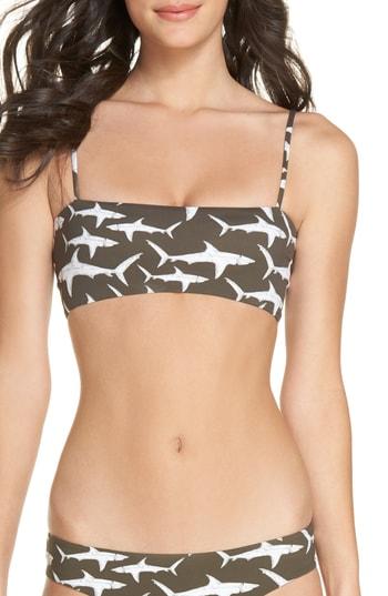 Women's Boys + Arrows Hezus Bandeau Bikini Top - Grey