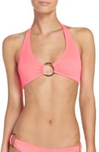Women's Milly Santorini Halter Bikini Top - Pink